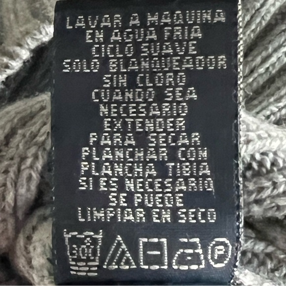 Vintage Ralph Lauren 100% Cotton Quarter Zip Pull Over Rib Knit Sweater Size L - Picture 12 of 13